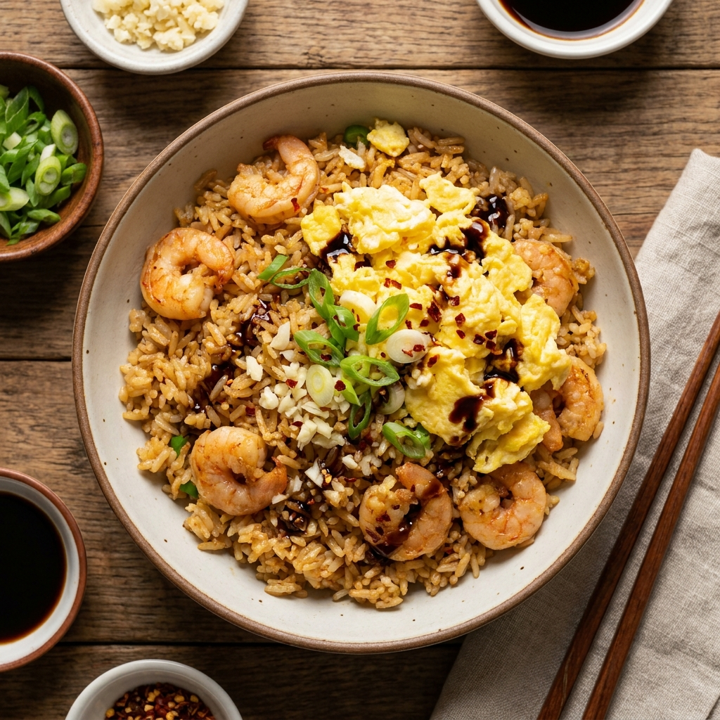 Riz aux crevettes