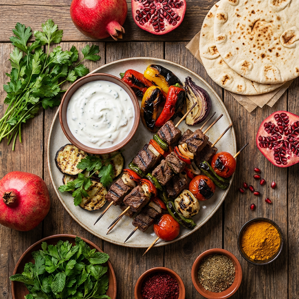 Brochettes à l'orientale