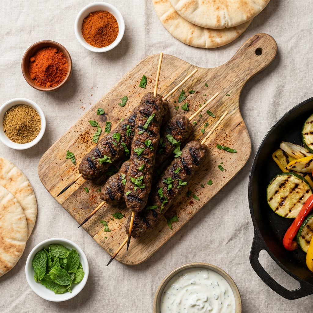 Brochettes façon kefta
