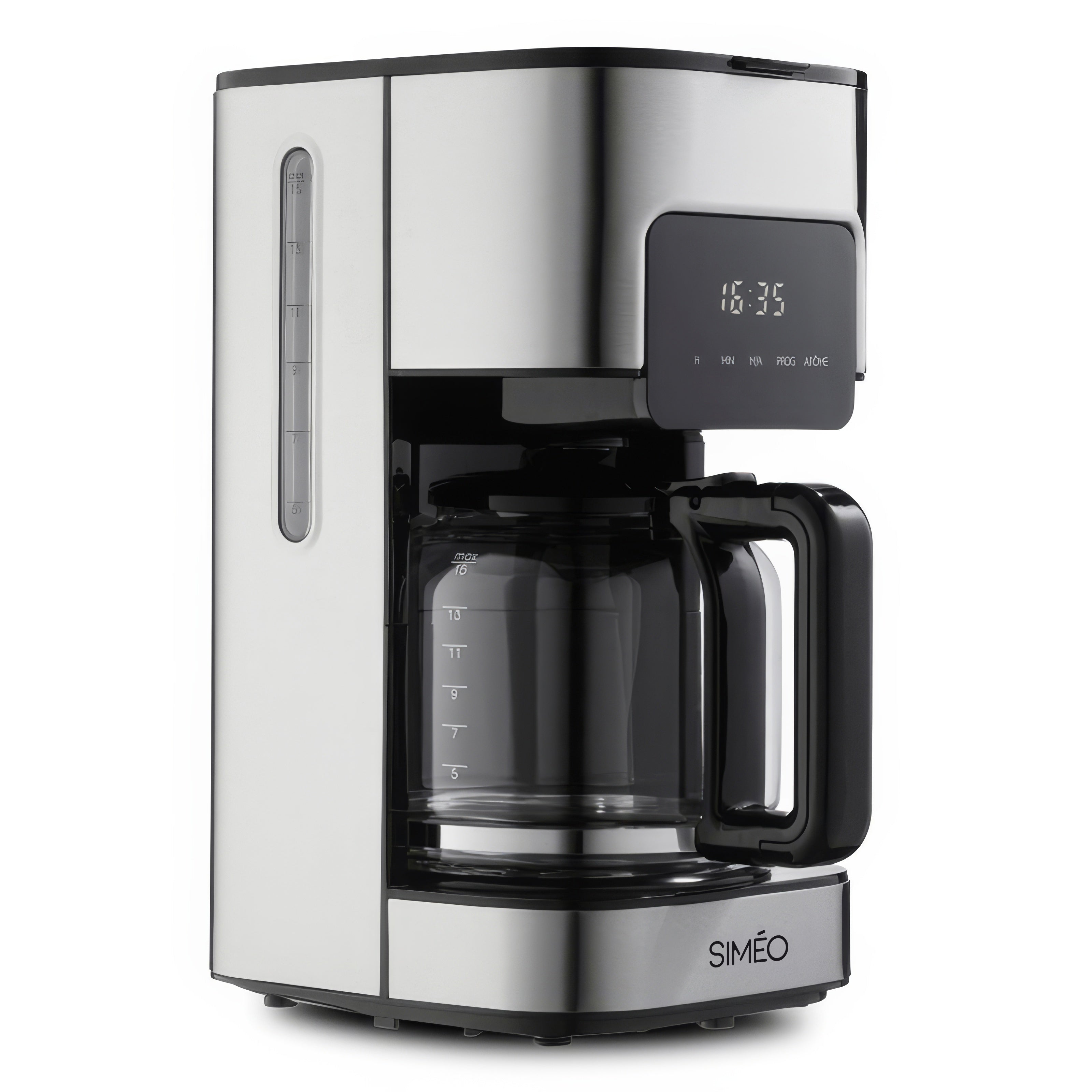 Cafetière filtre programmable 1,5 L inox