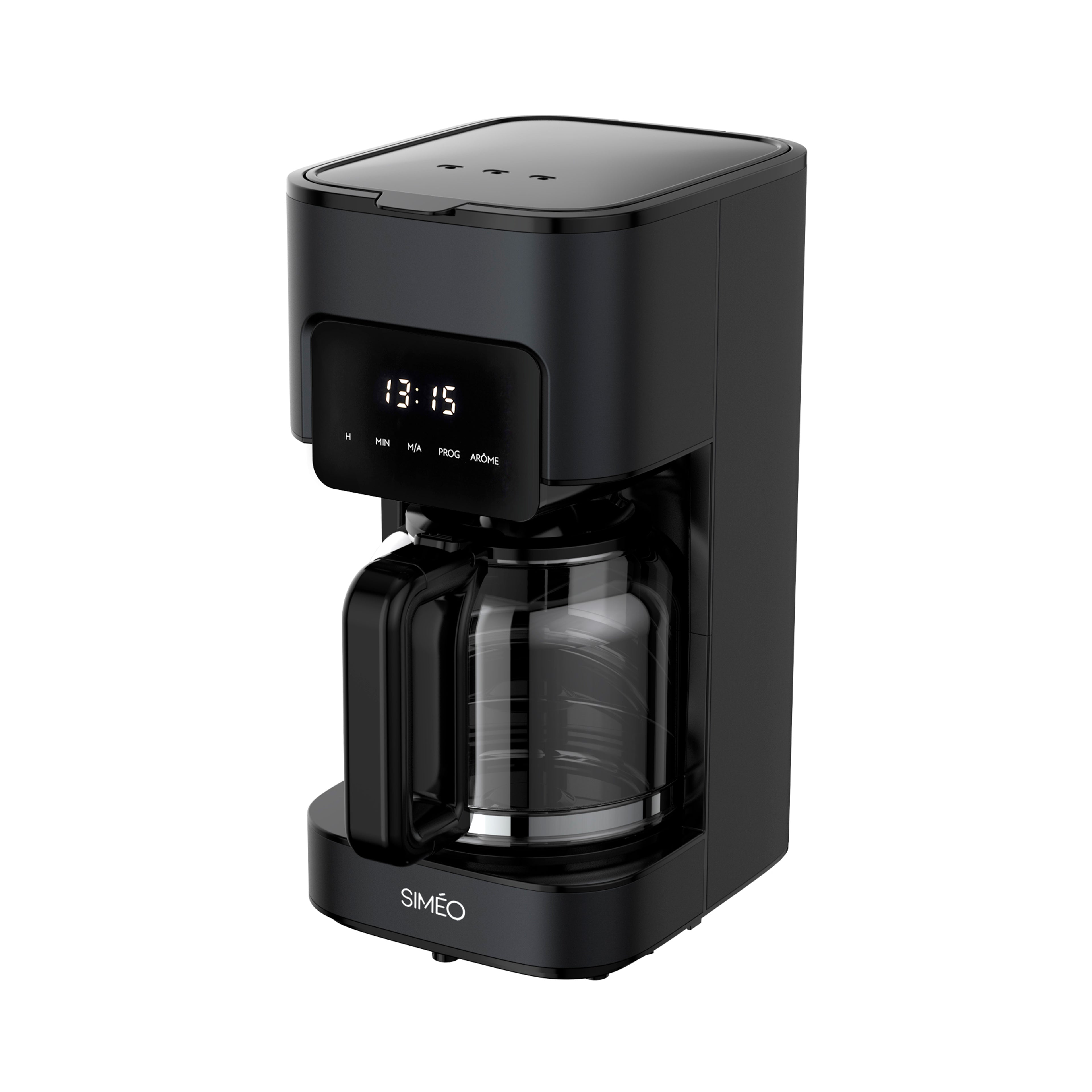 Cafetière filtre programmable 1,5 L noir