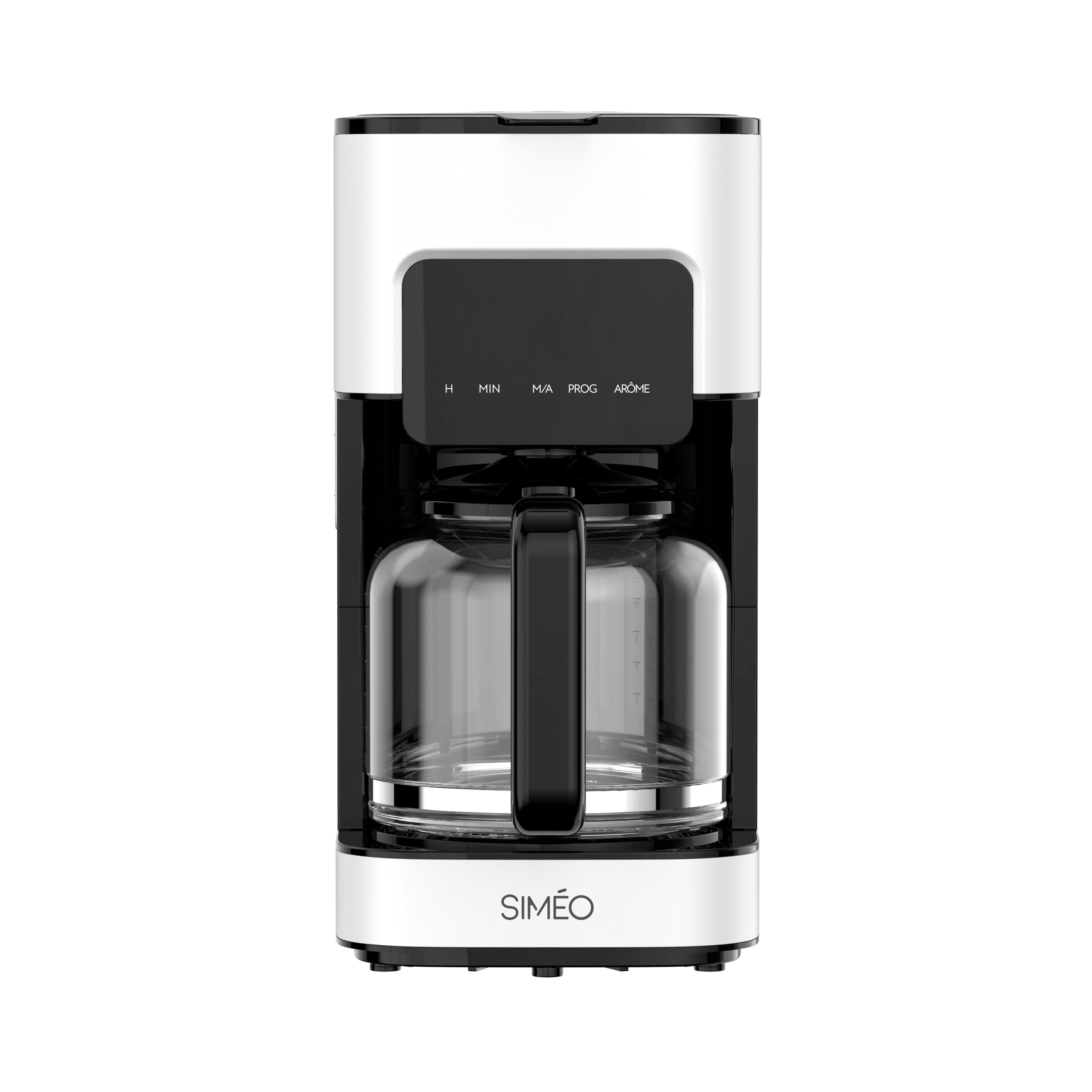 Cafetière filtre programmable 1,5 L blanche