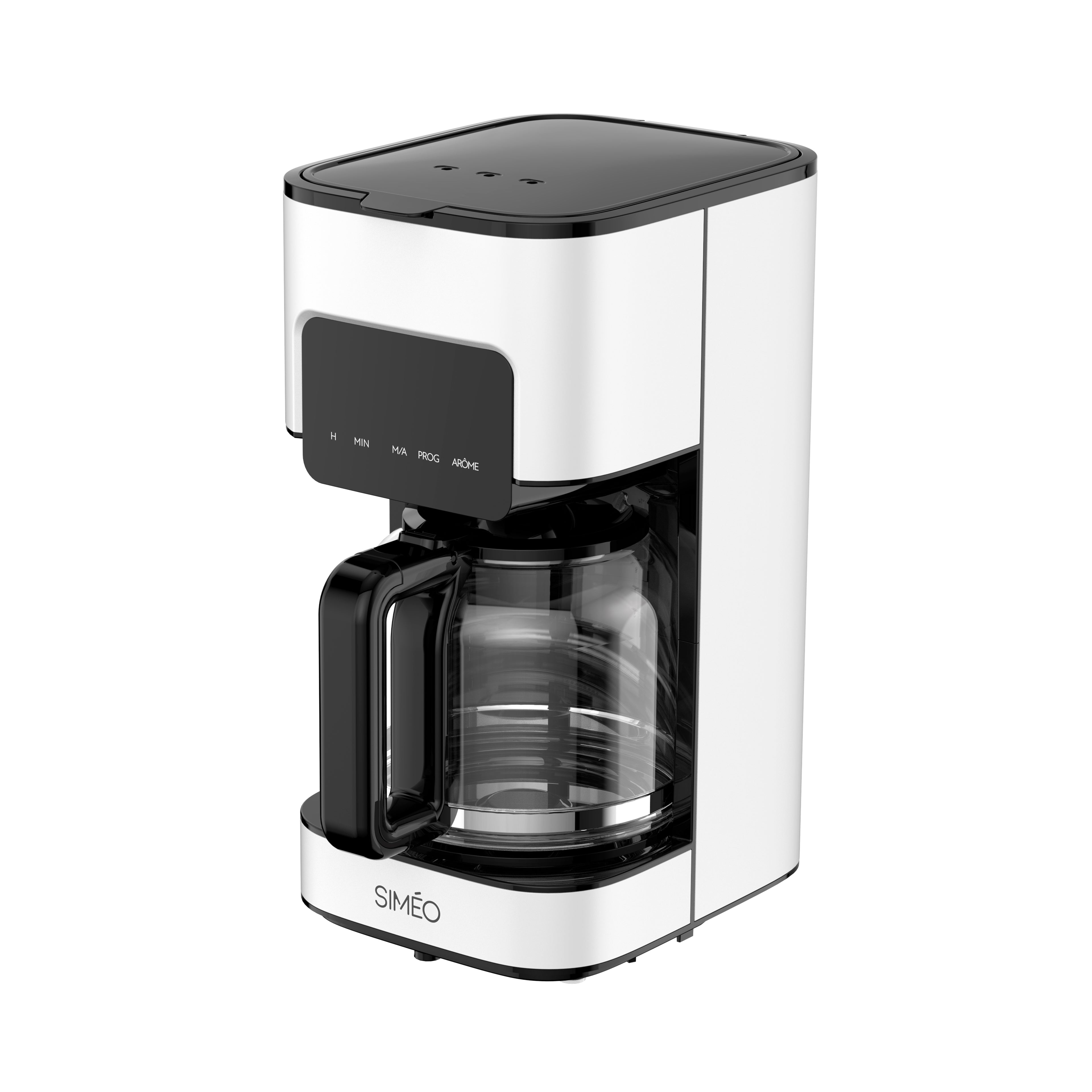 Cafetière filtre programmable 1,5 L blanche