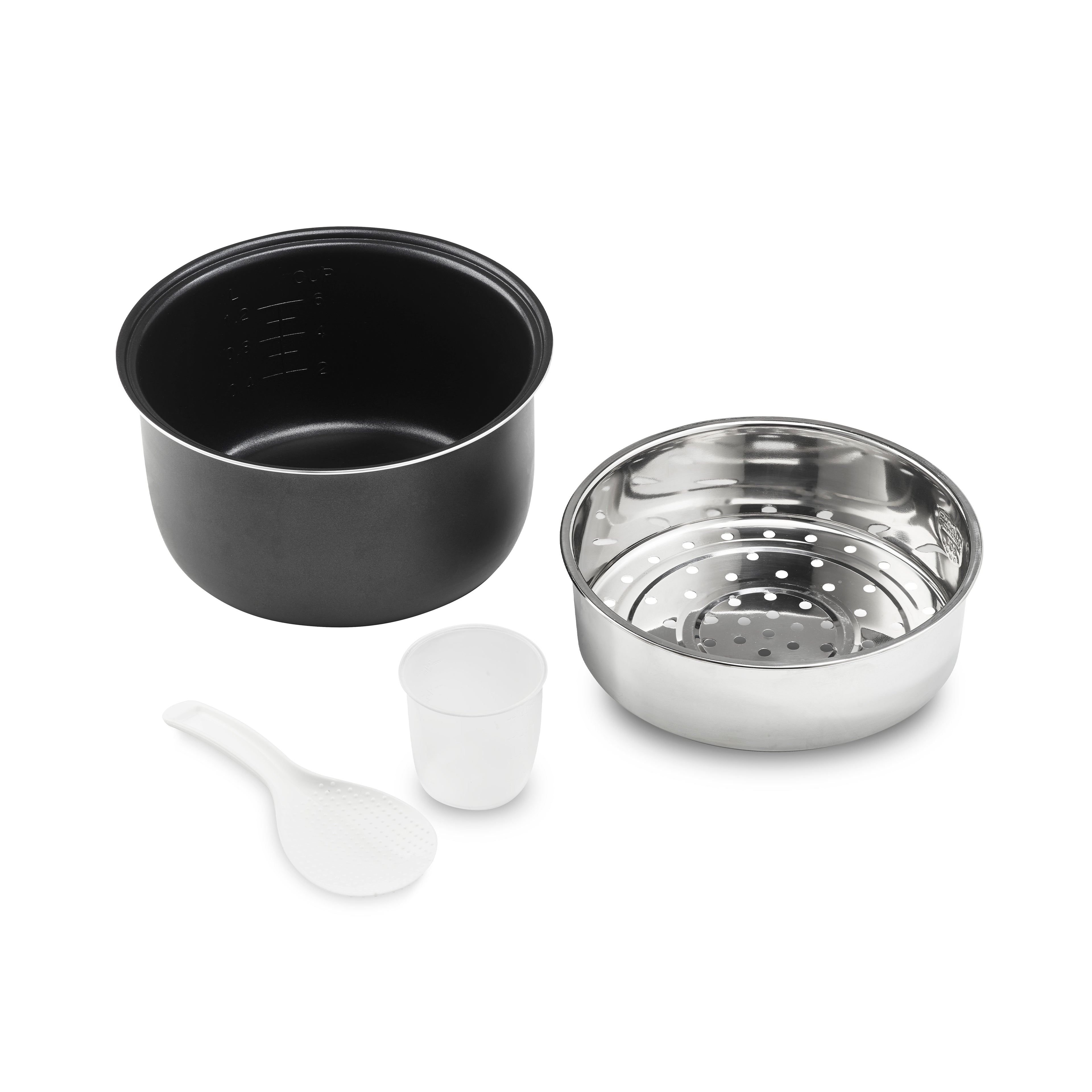 Cuiseur à riz avec panier vapeur inox