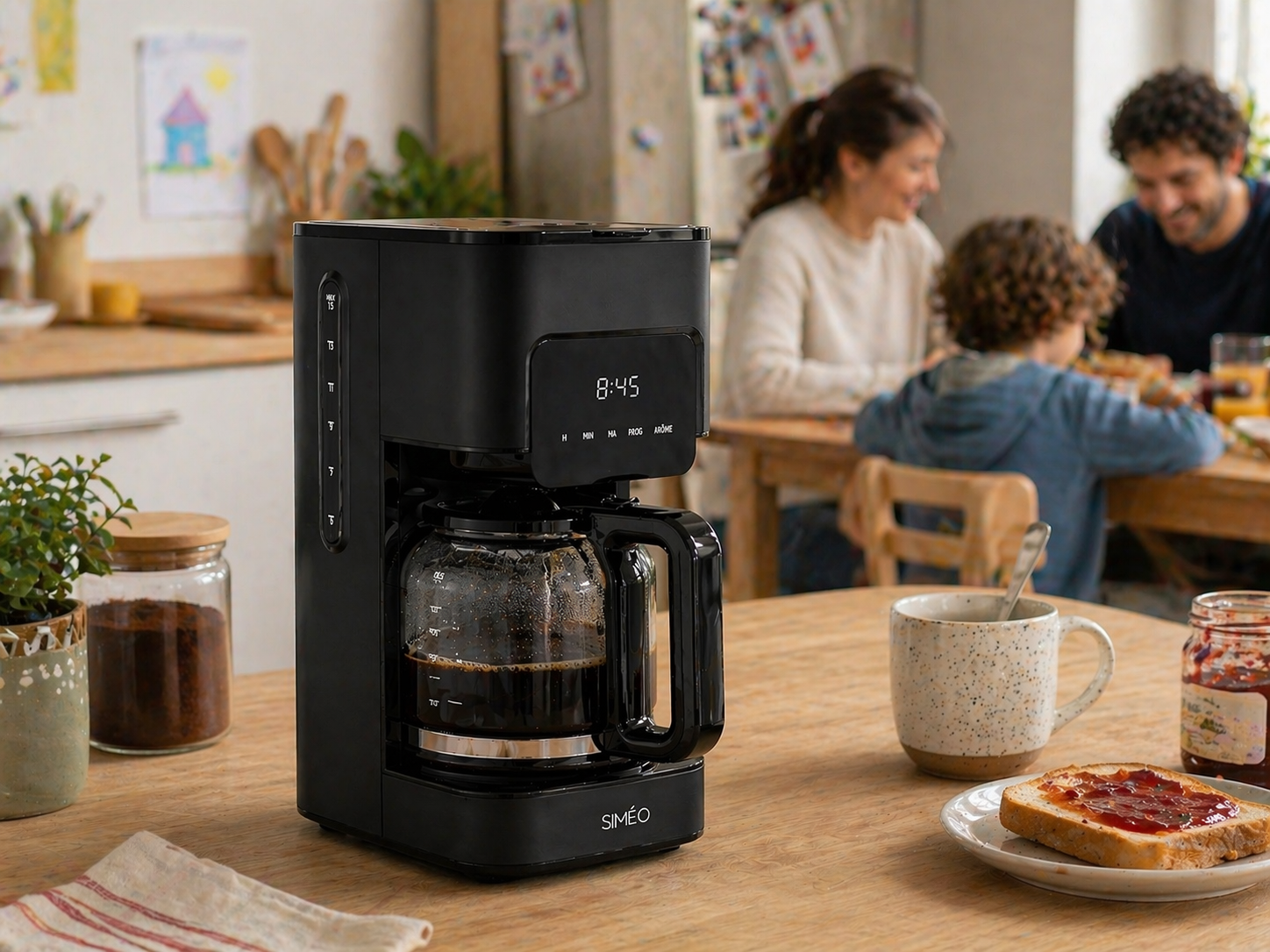 Cafetière filtre programmable 1,5 L noir